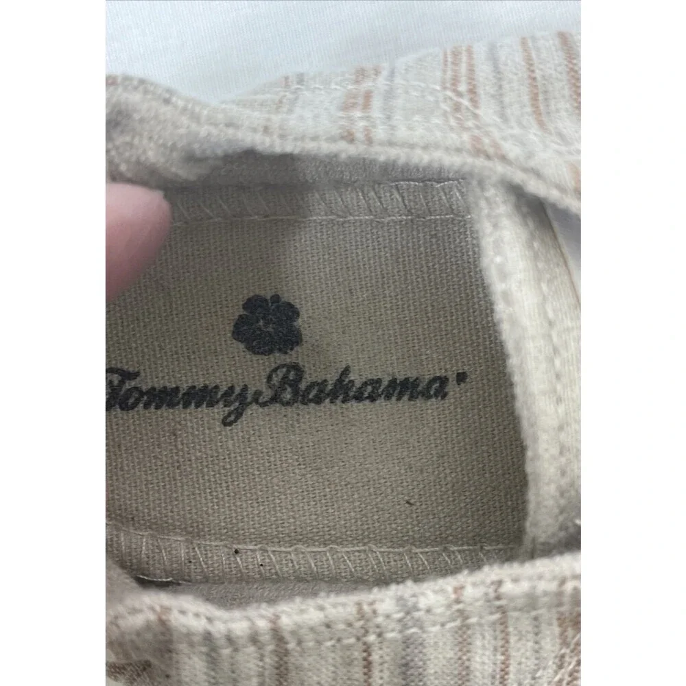 Tommy Bahama Women's Striped Sneakers Brown Tan Size 9